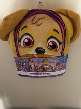 Paw Patrol Skye Kids Hooded Towel Wrap 24" × 50" 100% Cotton Beach Swim